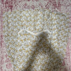 Floral Print Dress with Lace Trim